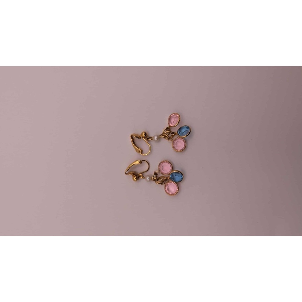 Vintage Avon Pastels Clip On‎ Earrings - Picture 2 of 4